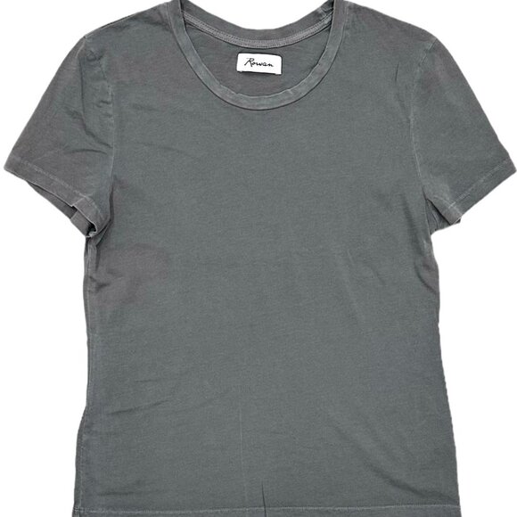 Rowan Women's T-Shirt Tyler Supima Cotton Short Sleeve Top Tee in Ocean Coast - Picture 1 of 2